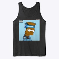 the simpsons black tank top front